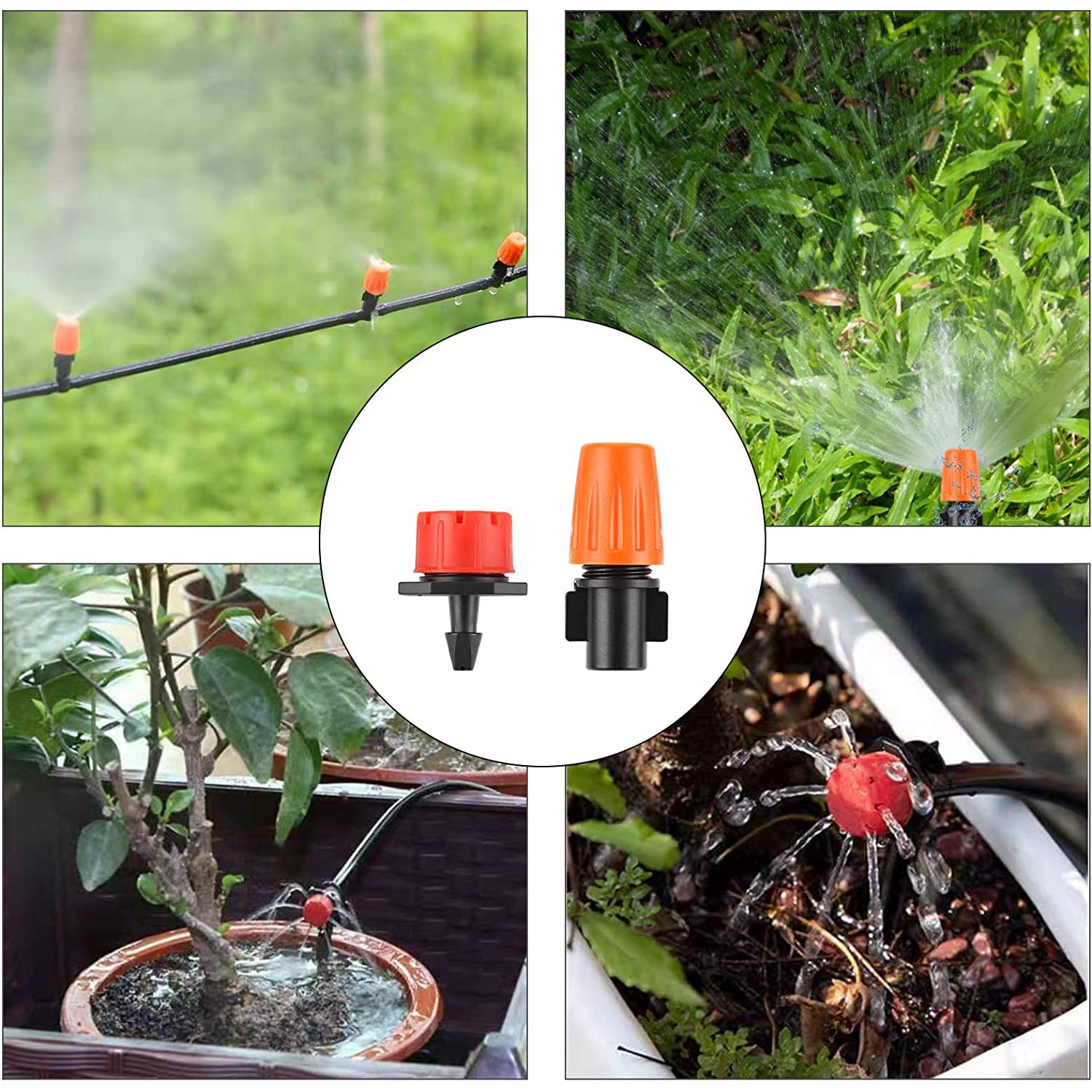 Sistema de riego, herramientas de jardín, Kits de riego por goteo, manguera de riego automática con instalación práctica ajustable, ahorro de agua