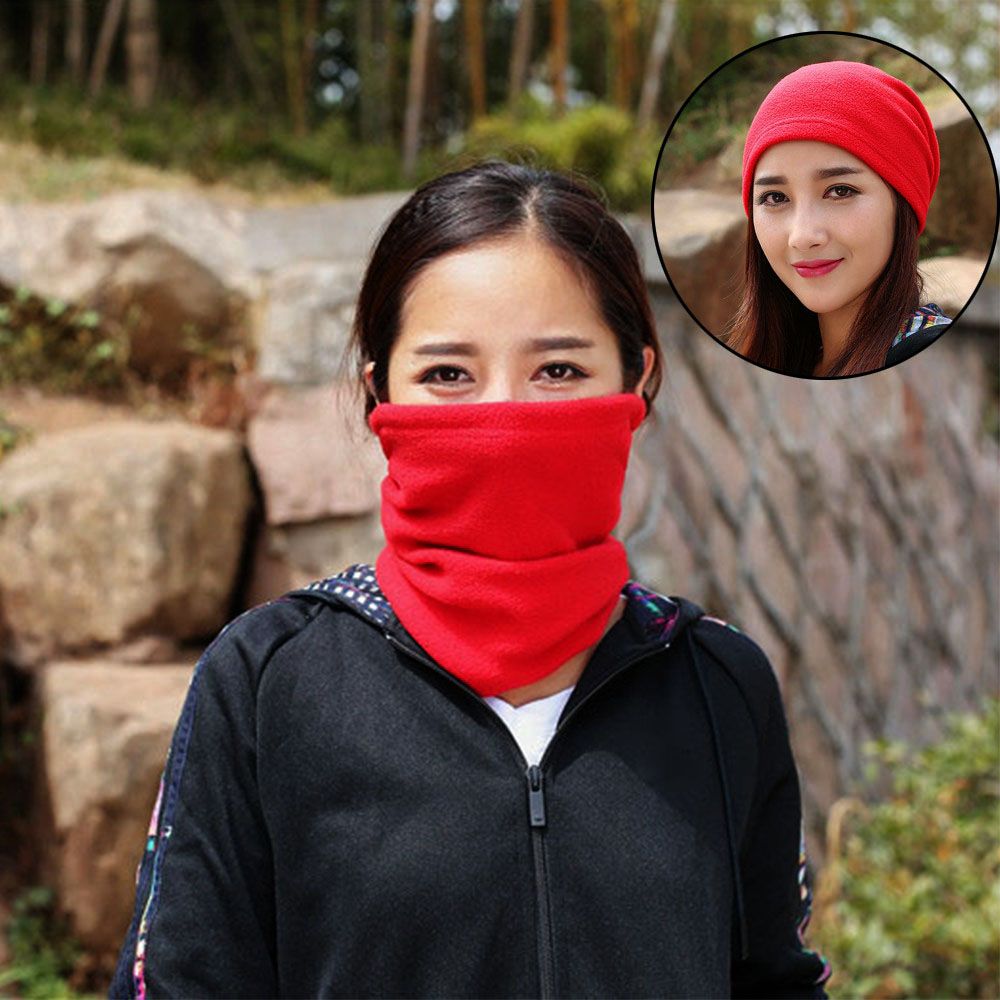 Men Women Winter Hiking Scarf Camping Face Mask Cycle Polar Fleece Outdoor Neck Gaiter Warmer Neck Tube Face Mask Headwear
