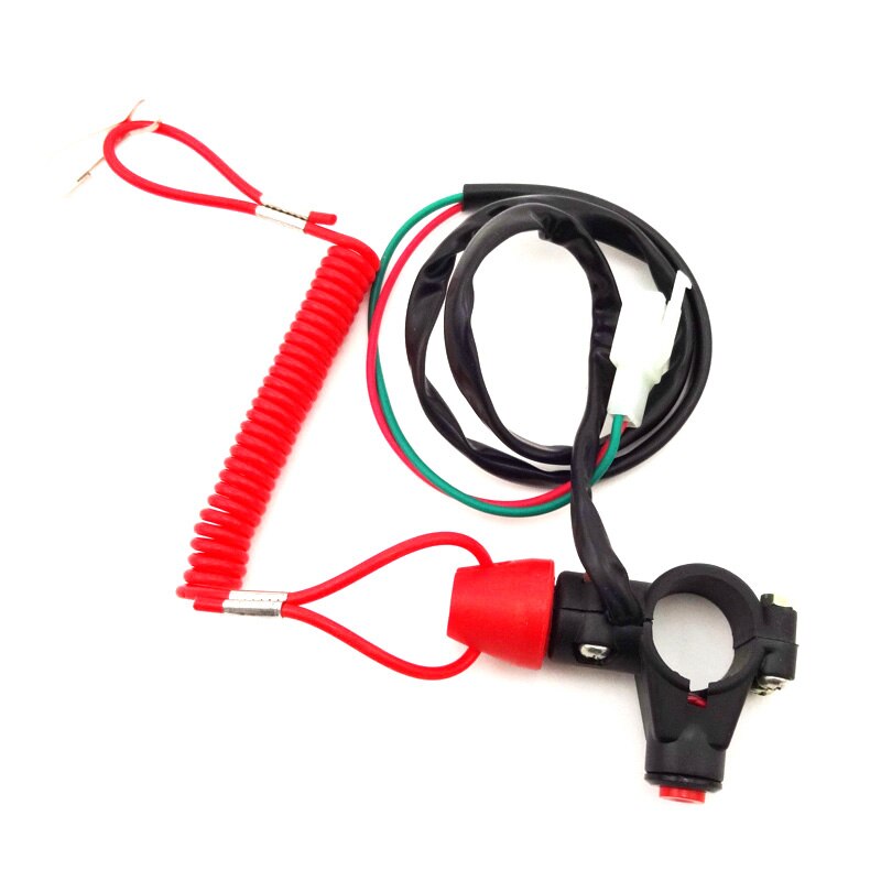 XLJOY-botón pulsador de interruptor de parada de motor de seguridad para Mini Moto, Dirt ATV, Quad, bicicleta de bolsillo