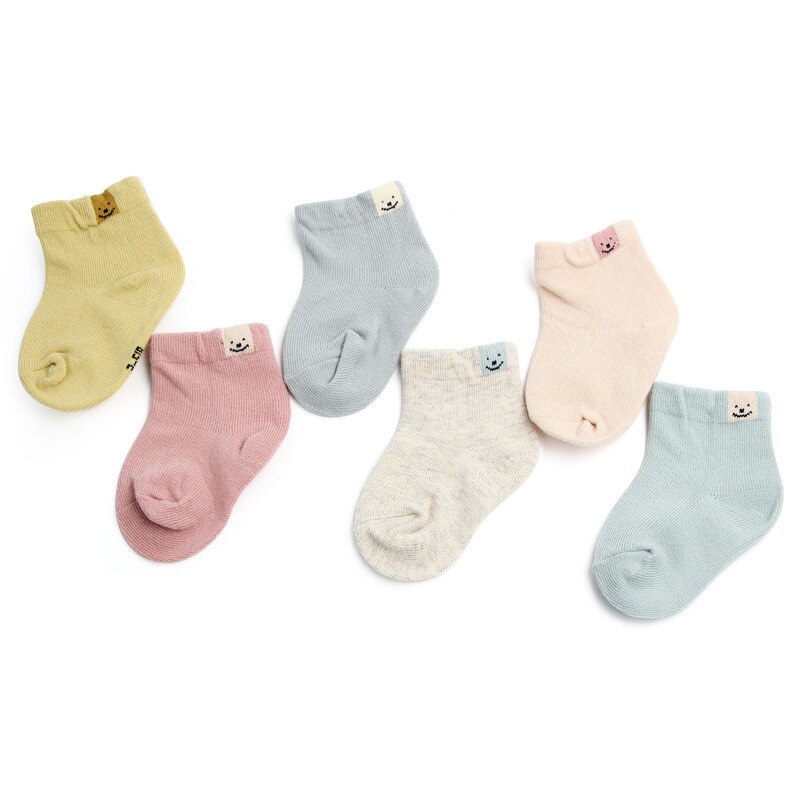 1 Pair Spring Autumn Cotton Cute Unisex Baby Newborn Fresh Candy Color Baby Socks Sock