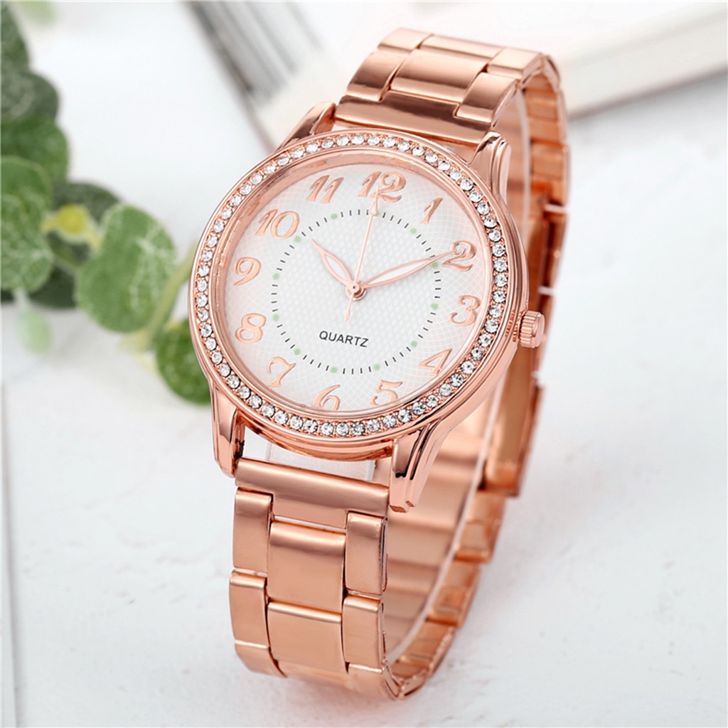 Luxe Quartz Horloge Vrouwen Roestvrij Staal Dial Casual Armband Horloge Vrouwen Horloge Relojes Mujer Orologio Donna