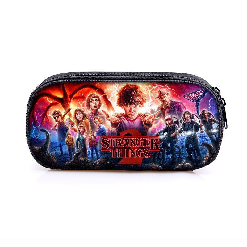 Stranger Things Cosmetic Case Pencil Bags Boys Girls School Case Children Stationary Bag Women Makeup Bag Kids Pencil Box: dqbbstrangerthis18