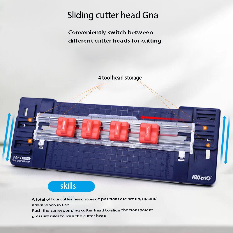 Fromthenon A34 Photo Quiet Book Manual Paper Cutter Paper Cutter DIY Dotted Line Straight Wave Creasing Paper Cutter Machines