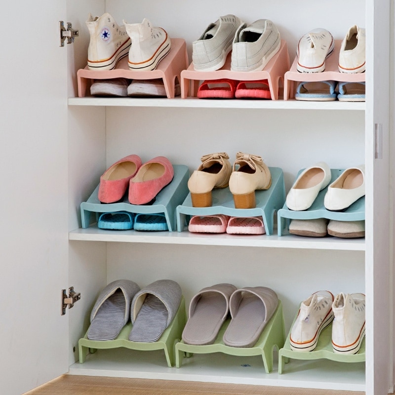 OTHERHOUSE Schoenenrek Stand Plank Houder Schoen Organisator Schoenen Opslag Rekken Kast Organisatoren Slot Dubbele Laag Schoenendoos