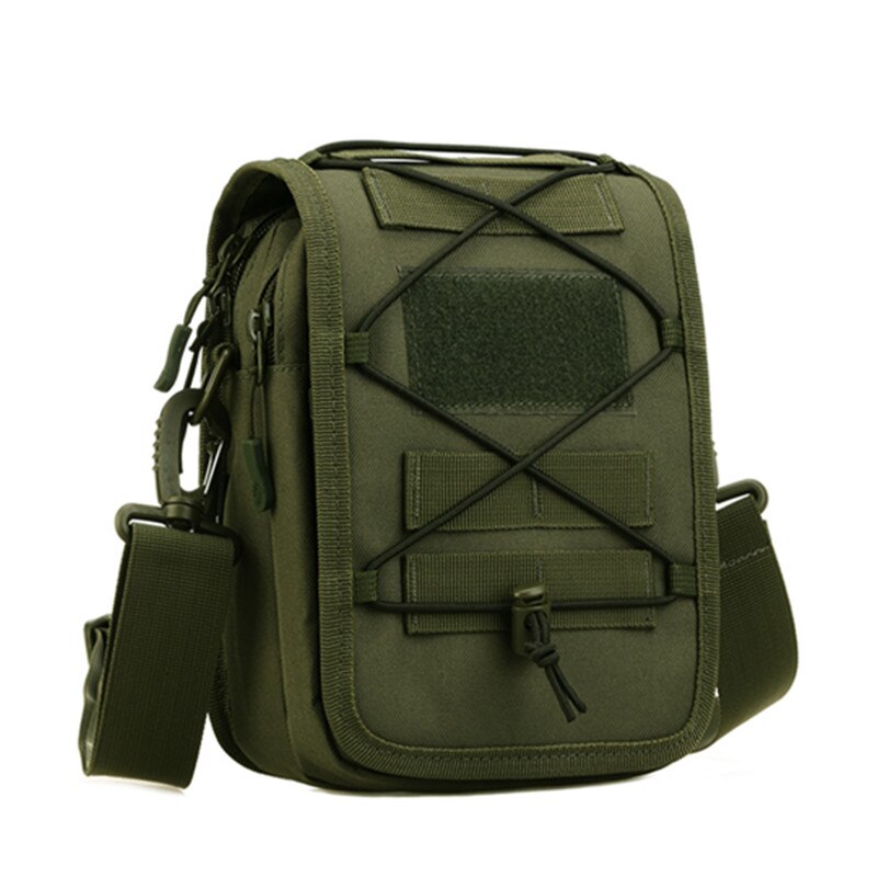 Protector Plus Brand Men's Crossbody Bag Pack Multifunctional Men Bag Male Shoulder Messenger Bags Nylon Shoulder Handbag D038: Army green