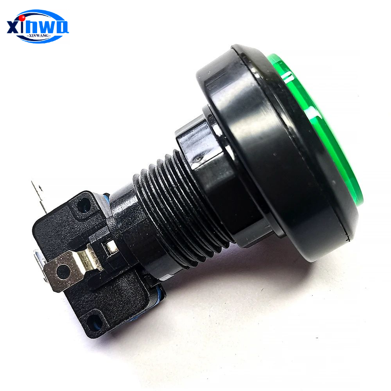 46mm trykknapper 12v led-belyste lyskontakter gyngegravemaskine spilklo automatkran flipperspildele spilleautomatarkade gør-det-selv