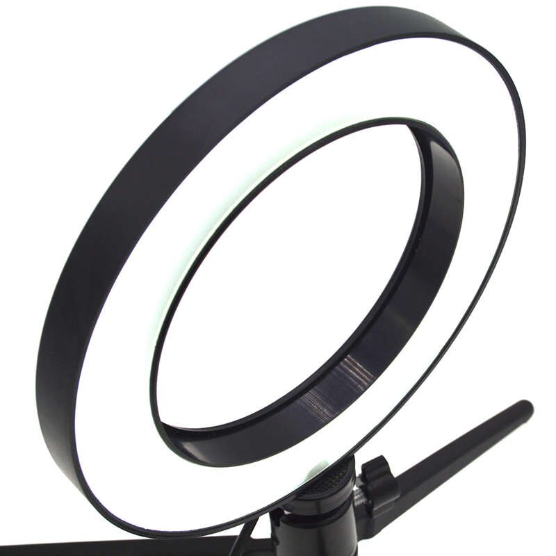 Regulable Led estudio Cámara anillo luz foto teléfono Video luz anular lámpara Selfie Stick anillo Luz de relleno para Canon