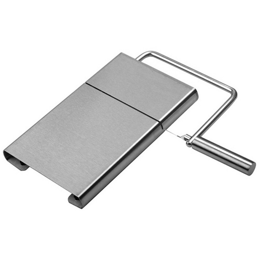 1pc osteskærer wire cutter 5 stk wire ost skære kniv værktøjer serveringsbræt rustfrit stål hårdt semi hårdt ost smør