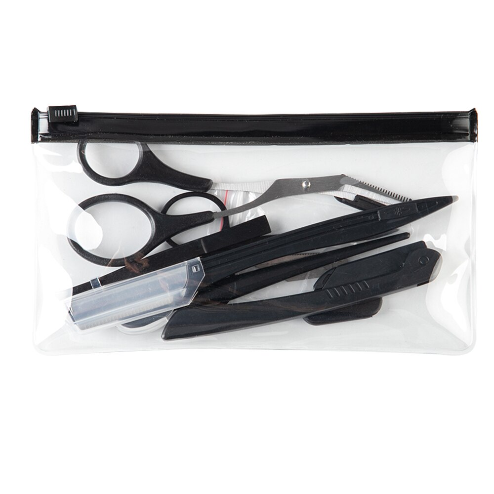 9 PIÈCES Rasoir De Sourcils Sourcil Rasoir Kit Sourcil Ciseaux Peigne À Sourcils Rasoir Pour Le visage Rasoir Cils Brosse À Cils