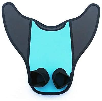 1pcs Anti-Slip Swimming Flippers Adult/Kids Swim Fins Flexible Shoe Swimming Diving Fins Diving Feet Tail: Blue / Adult
