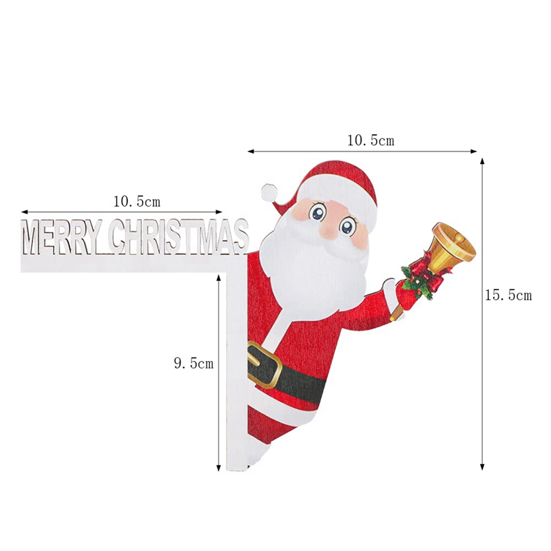 Y51A-2SZT Świąteczne Ozdoby na Ramę Drzwi Drewniane na Boże Narodzenie robić Domu Drzwi Okna Ściany Impreza, Łatwa Instalacja Łatwe w Użyciu