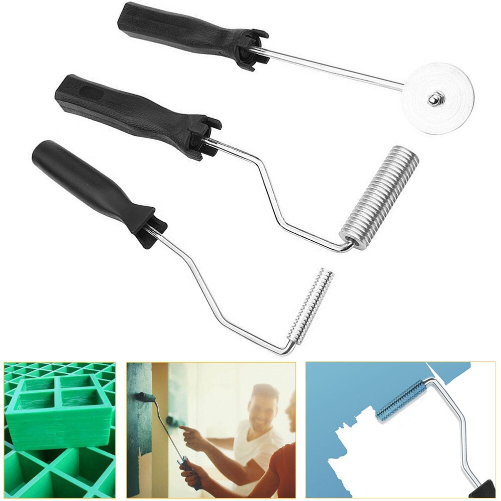 3 Stks Aluminium Glasvezel Bubble Paddle Tool Lamineer Roller Kit voor FRP Schimmel (Zaagtand