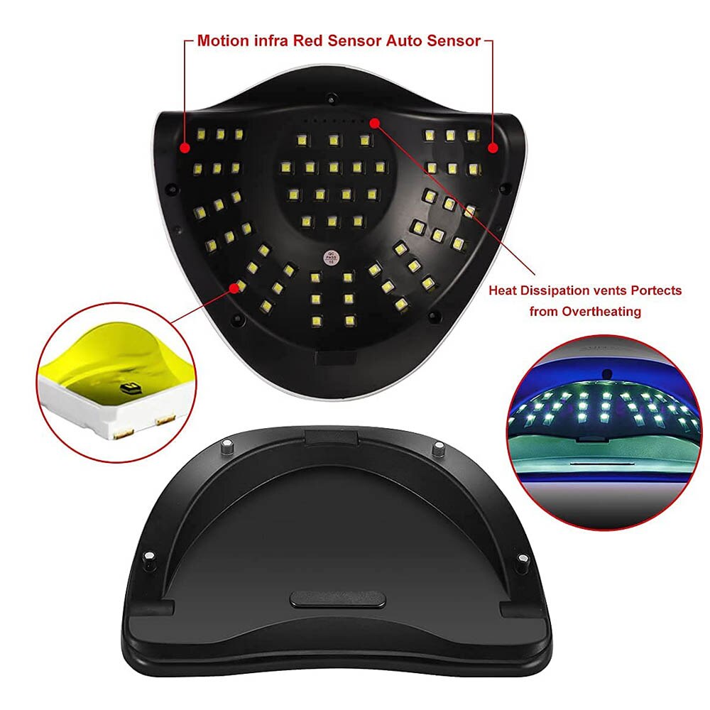 SUN X7 Max-lámpara UV para secado de uñas, secado rápido de uñas , 180W