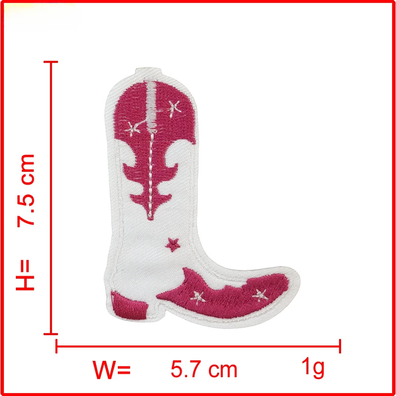 Boot Strijken Patch Embleem Kleding Jas Hoed Accessoires Badge Sticker Geborduurde Zon Cowboy Borduren Opstrijkpatches: Brass