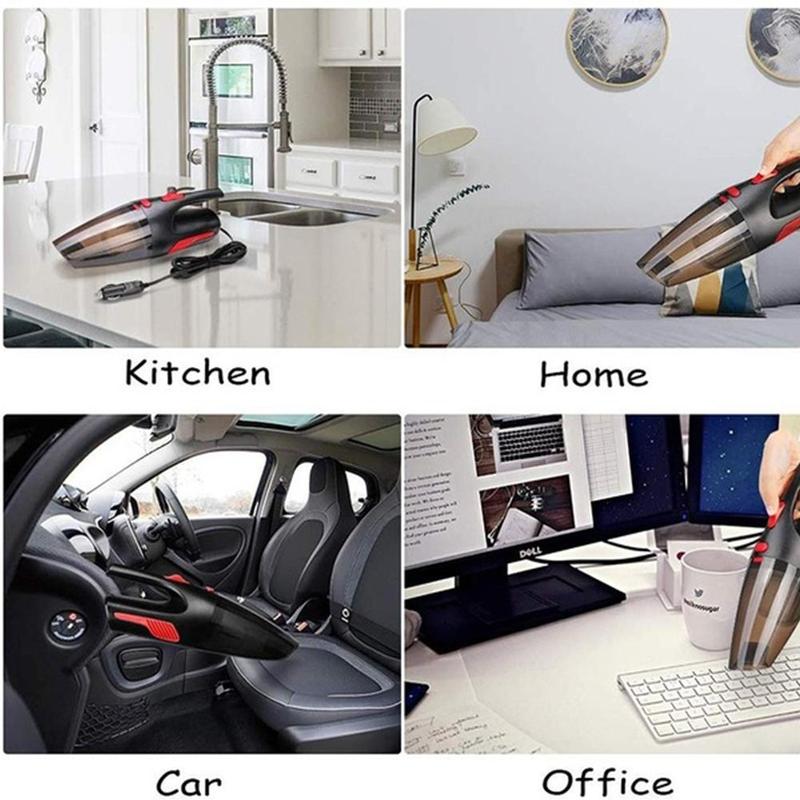 1pcs Car Vacuum Cleaner Rechargeable Car Available Cleaner Dual-use Portable And Dry Power Wet High Vacuum Car K9V3