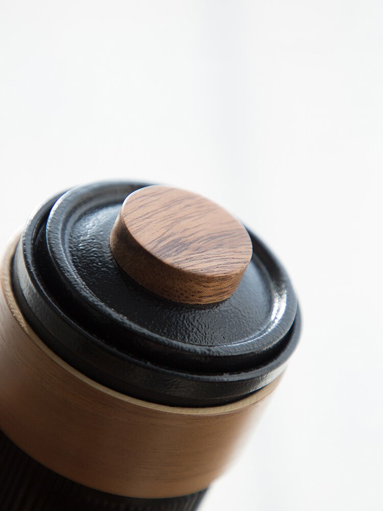 Tangpin svart servise keramiske tekanner med 3 kopper bærbar reise te sett drinkware