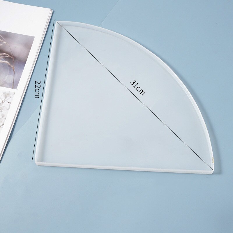 Super Big Triangle Tray Silicone Mold Fluid Artist Round Mold Resin Irregular Epoxy Resin Mold Crafts Resin Art Supplies