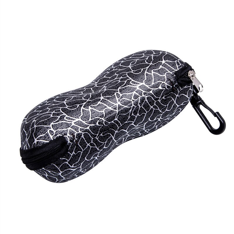 Multicolor Rits Oxford Doek Zonnebril Bril Case Ritssluiting Zonnebril Zonnebril Leesbril Brillenkoker Opbergdoos: black