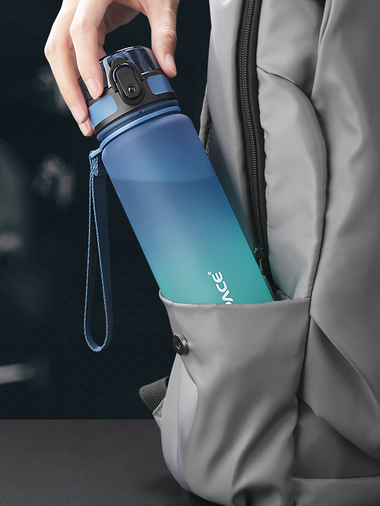 UZSPACE Water Bottle BPA Free Plastic Water Bottle with Carabiner Leakproof Sports Bottle for Gym Fitness 32Oz/1000ml