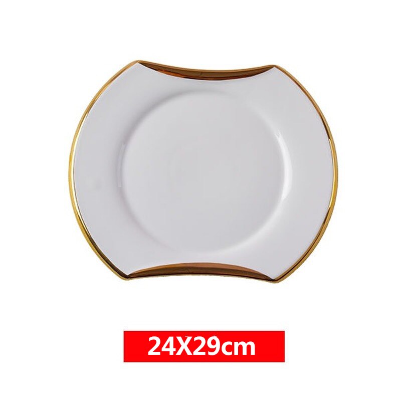 Nordic Dinner Plate Sets Luxury Knife Fork Dinnerware Dish Plates Set Tableware Home Decor Vajilla Kitchen Supplies
