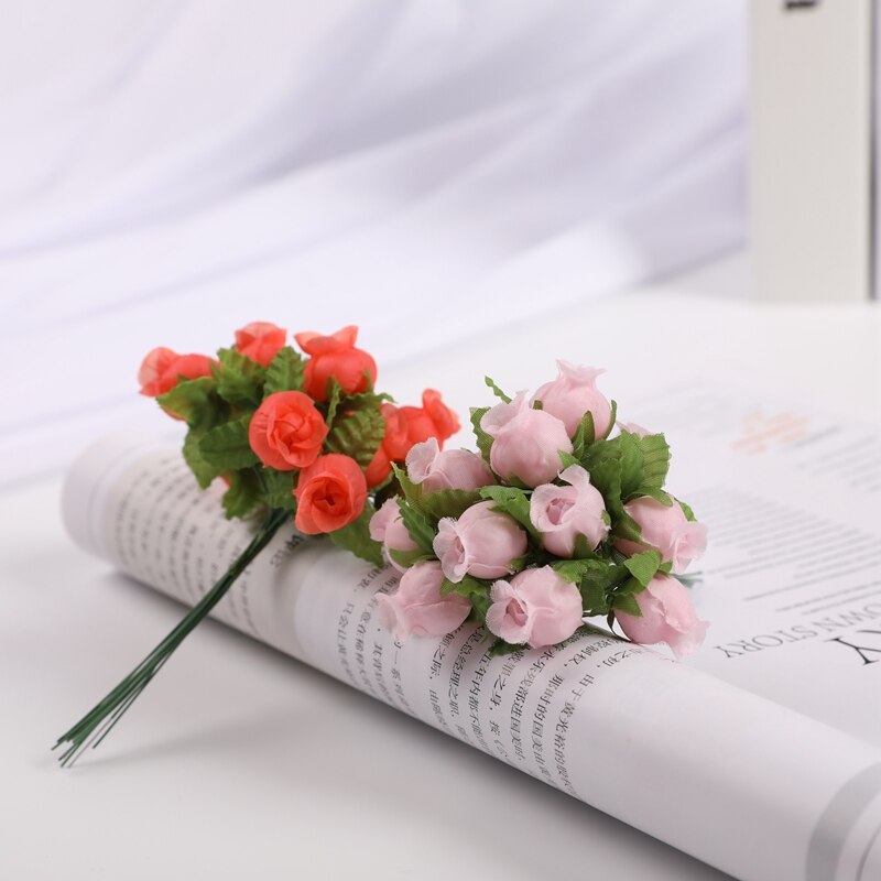 Bouquet de grenade artificielle 12 pièces, décoration de mariage, décorations de noël pour la maison, guirlande Mini fleurs décoratives