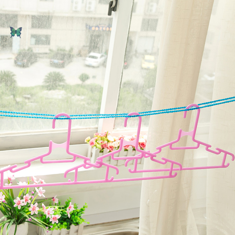 Tendedero a prueba de viento, tendedero antideslizante de estilo japonés con cuerda con gancho, estructura Trapezoidal, línea retráctil para ropa