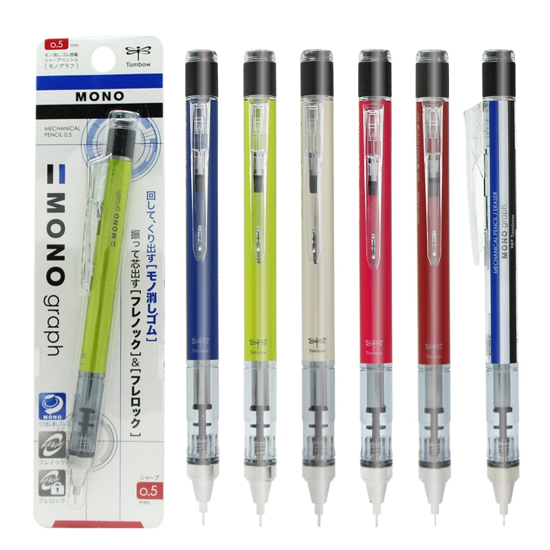 Tombow Mono Graph Mechanical Pencil 0.3mm 0.5mm Drawing Pencils Japanese Stationery DPA-131 DPA-132