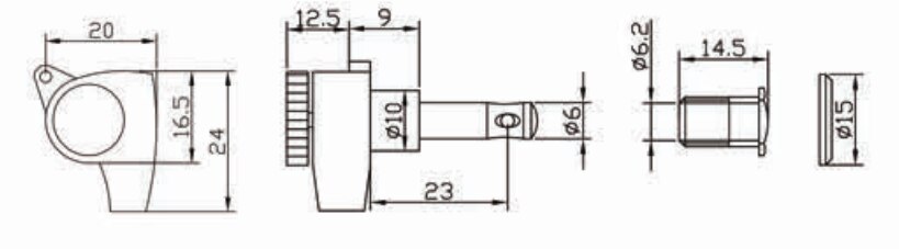1 Set Guitar Locking Tuners Electric Guitar Machine Heads Tuners Lock String Tuning Pegs Gold 【Made in Korea】