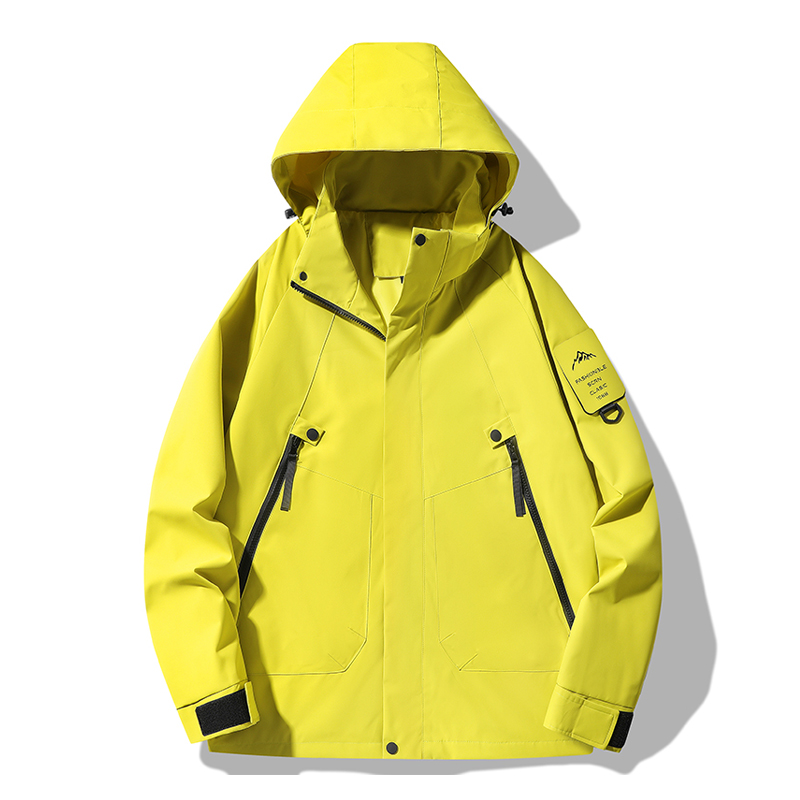 JNLN unisexe vestes imperméables escalade randonnée camping Trekking coupe-vent femmes hommes en plein air coupe-vent manteaux de pluie antisalissure: XS / BLEU CIEL