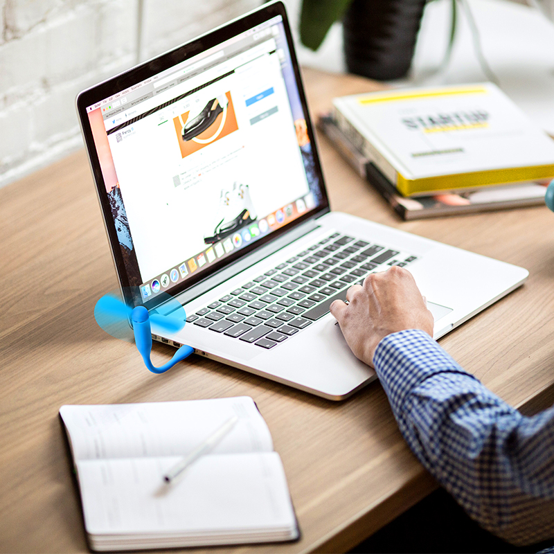 Rocketek Creatieve Usb Ventilator Flexibele Draagbare Mini Ventilator Voor Power Bank & Notebook & Computer Zomer Gadgets