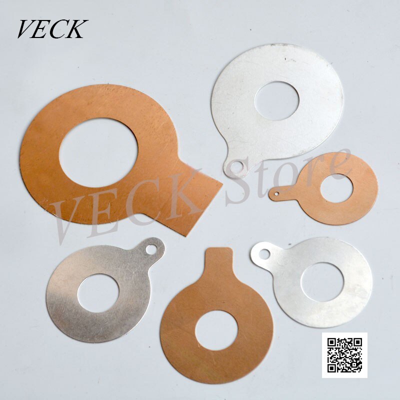 Machine Piezoelectric Ceramic Sheet Transducer Electrode Plate Ultrasonic Copper Plate Oscillator Fitting 15k20K