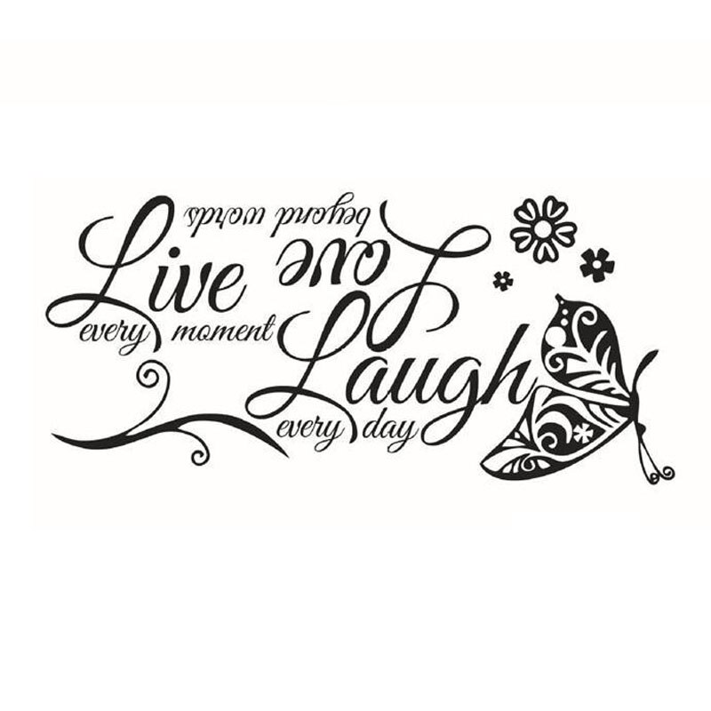English Letter Wall Stickers Art Words Wall Decals TV Backgound Wallpaper Mural Living Room Bedroom Decoration: A
