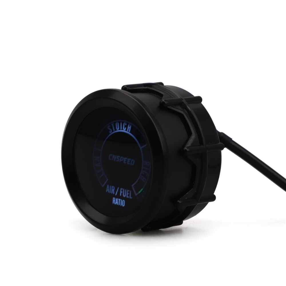 Smoke Len 2" 52mm Blue Air Fuel Ratio Gauge Car Digital LED Light with Narrowband O2 Oxygen Sensor REAR LOWER