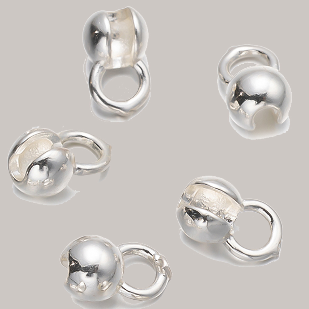 10 Stück 18 Karat vergoldete Durcheinander-Lederband-Quetschperlen mit Schlaufe, Muschelperlen, Enden für 1,5 mm Kette, Halskette, Schmuckherstellung: Grün