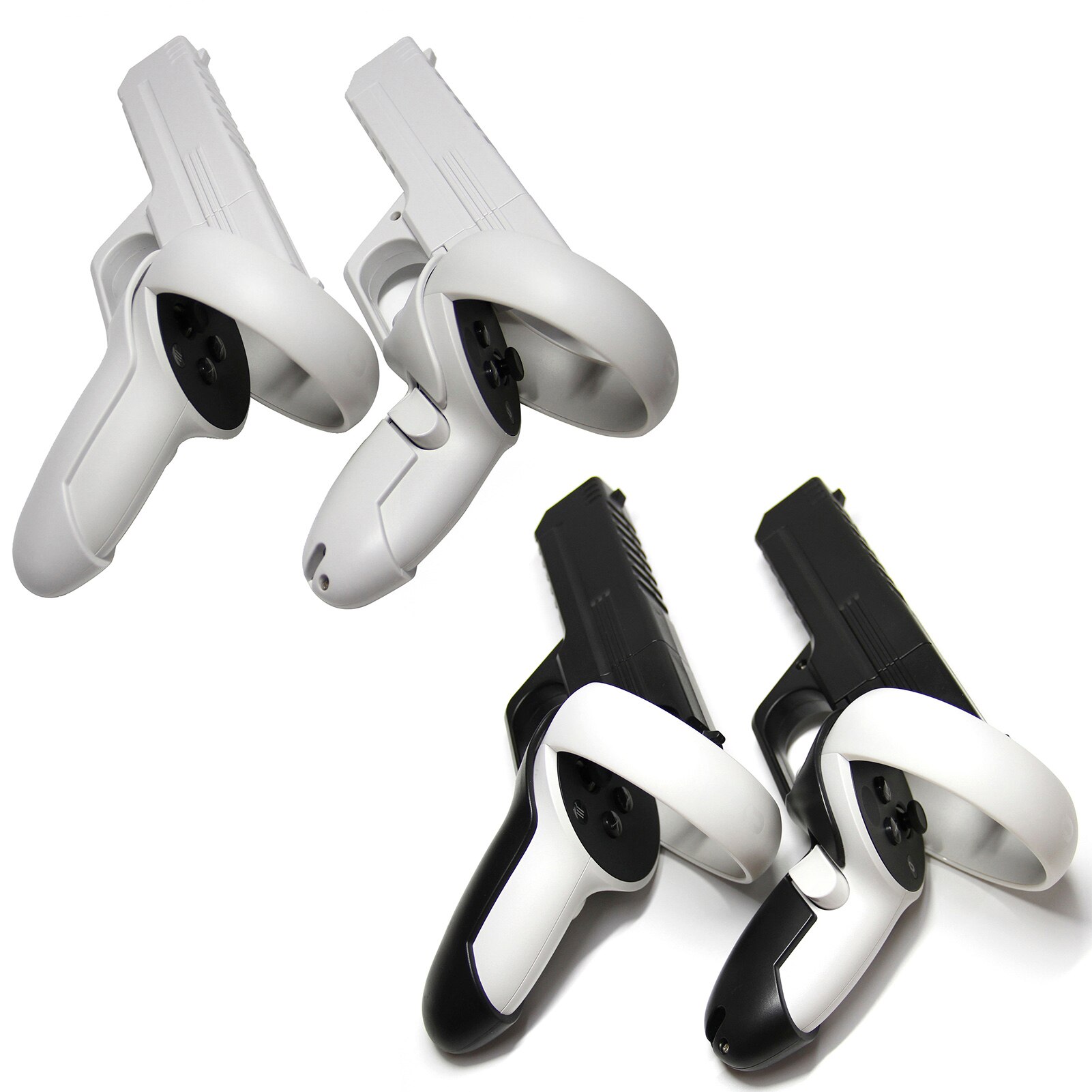 VR Controller Handle Sturdy Shooting Handle Holder Black White VR Controller Handle For Oculus Quest 2VR Virtual Reality Headset