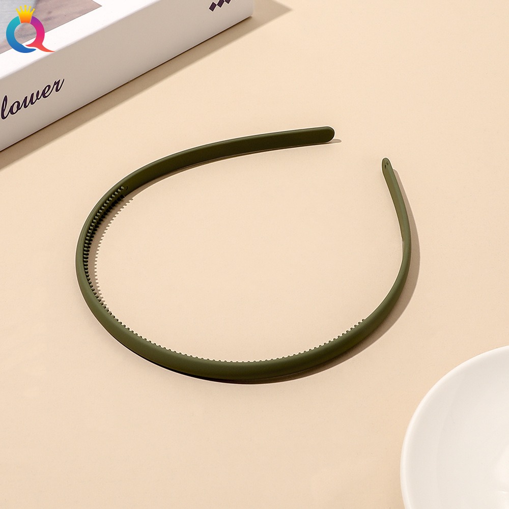 Kunststoff Frosted Rutschfeste Gesichtswäsche Haarbänder Stirnband Frauen Mädchen Haar Kopf Hoop Bands Scrunchie Zubehör Kopfschmuck Ornamente: Silber