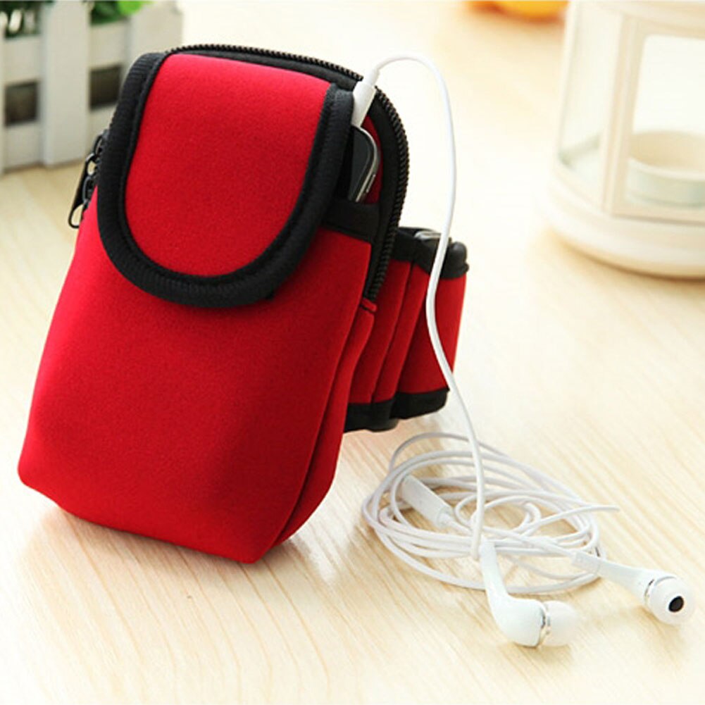 Armband Tas Voor Iphone Samsung Xiaomi Sleutel Portemonnee Kaart Opslag Pouch Bescherming Running Mobiele Telefoon Tas Houder Oortelefoon Arm Band