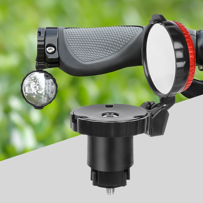 Petit miroir de vélo pliant rotatif pour vtt, 2 pièces, guidon de vélo, rétroviseur, poignée, réflecteur, accessoires spéciaux de cyclisme