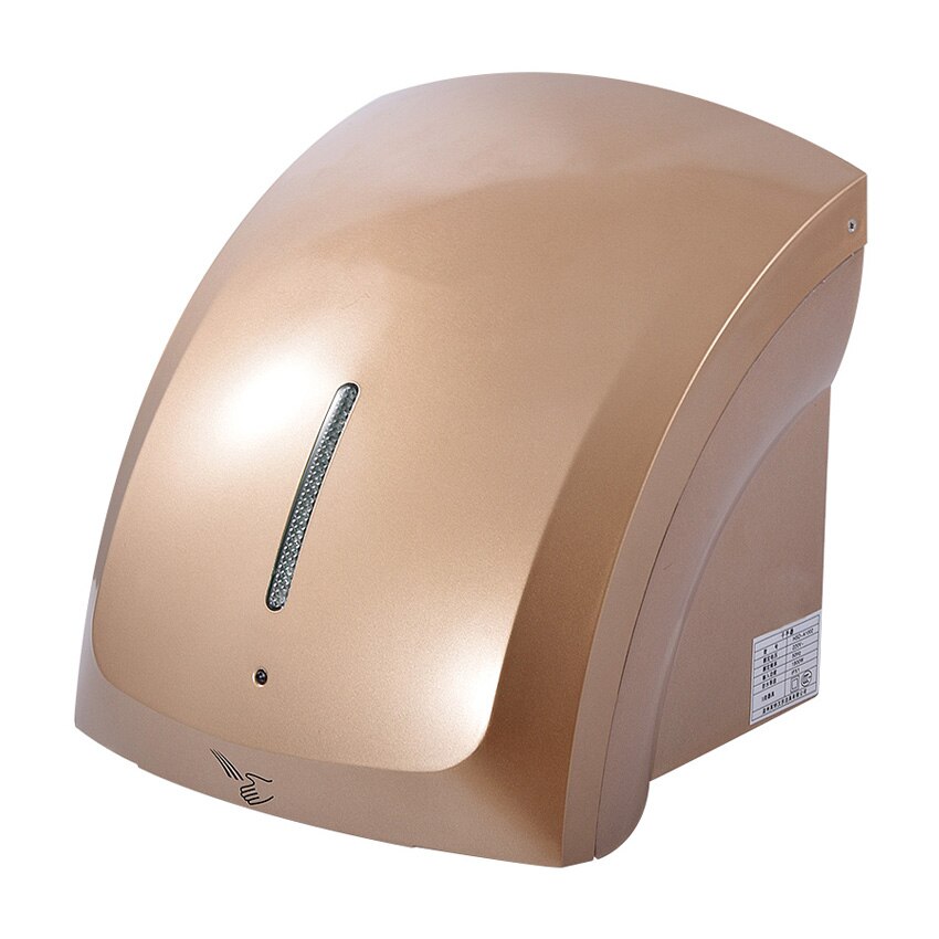 A904 Fully Automatic Induction Hotel Home Bathroom Hand Dryer 1800W power and Cold Hand Drying Machine 220V White/gold