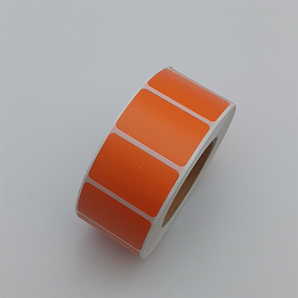 30 x 20 mm direkte termisk etiket rød pink gul blå printklistermærke stregkode farvet etiketpapir 3 x 2 cm termisk selvklæbende klistermærke: Gul