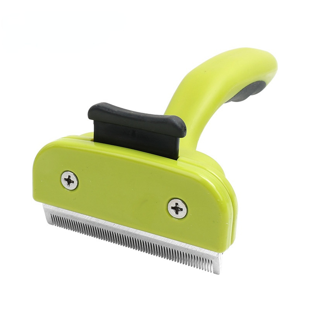Removedor de pelo para mascotas, cepillo para pelos de perros y cachorros, peine para el cuidado de gatos, herramientas para quitar la piel, suministros para animales y mascotas: L