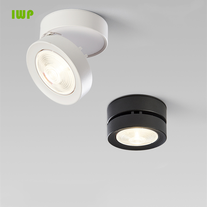 Dimbar led-downlight stue soverom utenpåliggende downlight taklampe spotlight 7w 10w 12w 15w ac220v ac110v