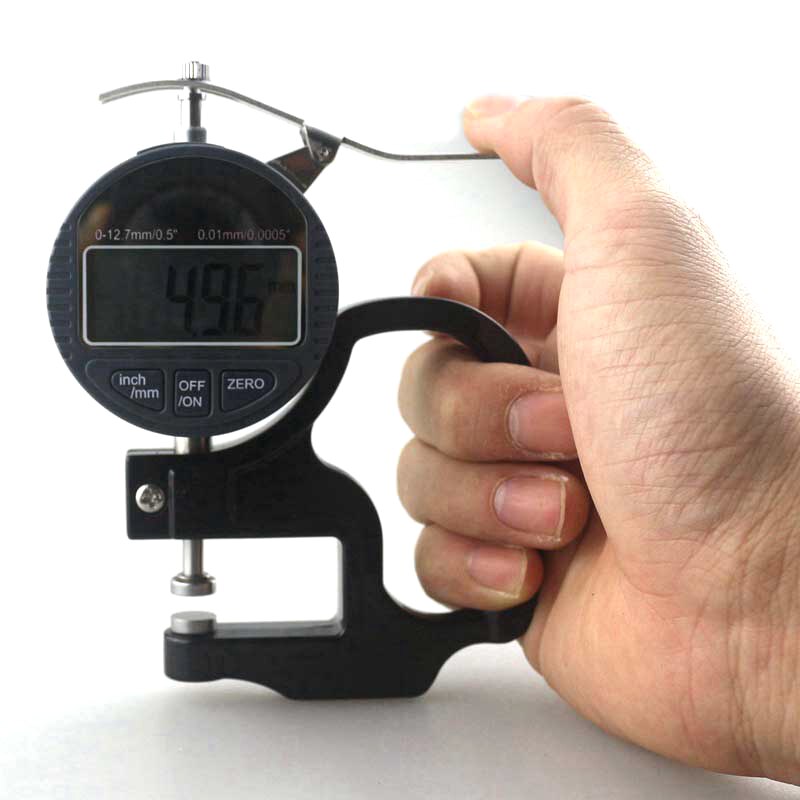 0-12.7mm 0.5&#39;&#39; Digital Thickness Tester Gauge 0.01mm Electric Micrometer Depth Tester with Data Output