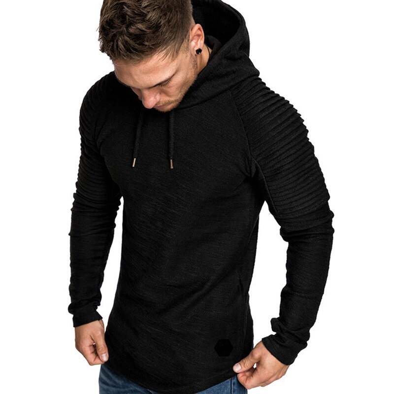 Menn basic hettegensere merke menn langermet solid sport hettegenser menn vår høst skateboard hettegenser