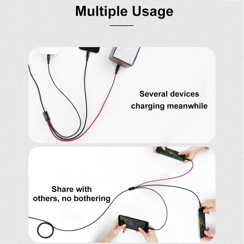 Mcdodo 3 in 1 USB Cable 3A Micro USB Type C Cable for iPhone 11 Pro XR XS Max 7 Huawei Xiaomi Samsung Fast Charging Cable 4 in 1