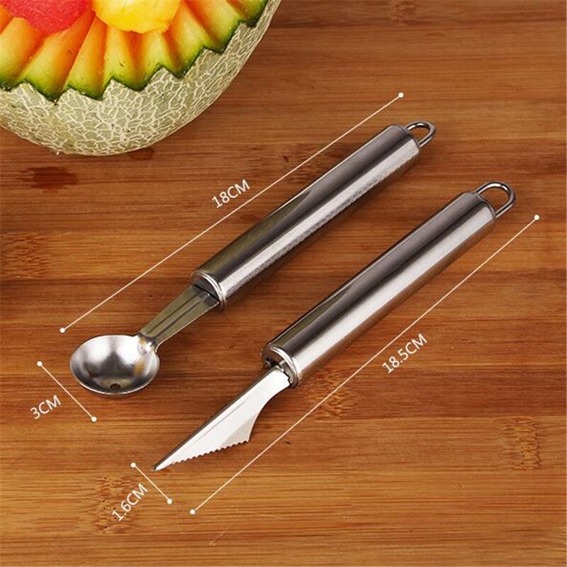 Edelstahl Küche Werkzeug Obst Gemüse Messer Corer Carving Messer Wassermelone Graben Ball Löffel Kartoffel Schäler Ktichen Werkzeug