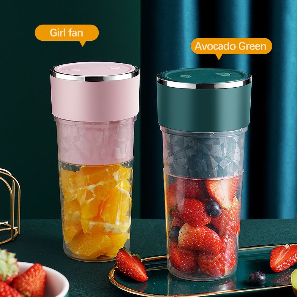 Portable Blender USB Chargeable Mixer Electric Juicer Machine Smoothie Blender Mini Food Processor Cup Juice Blenders