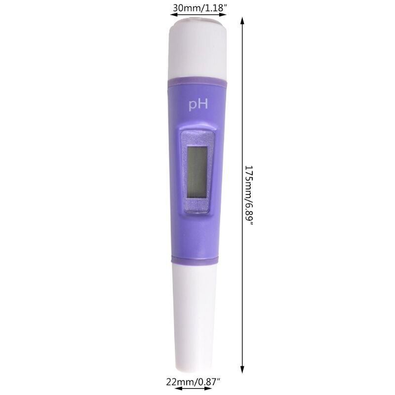 Portable Waterproof PH Meter Digital Water Monitor Tester for Pools Drinking Water Aquariums