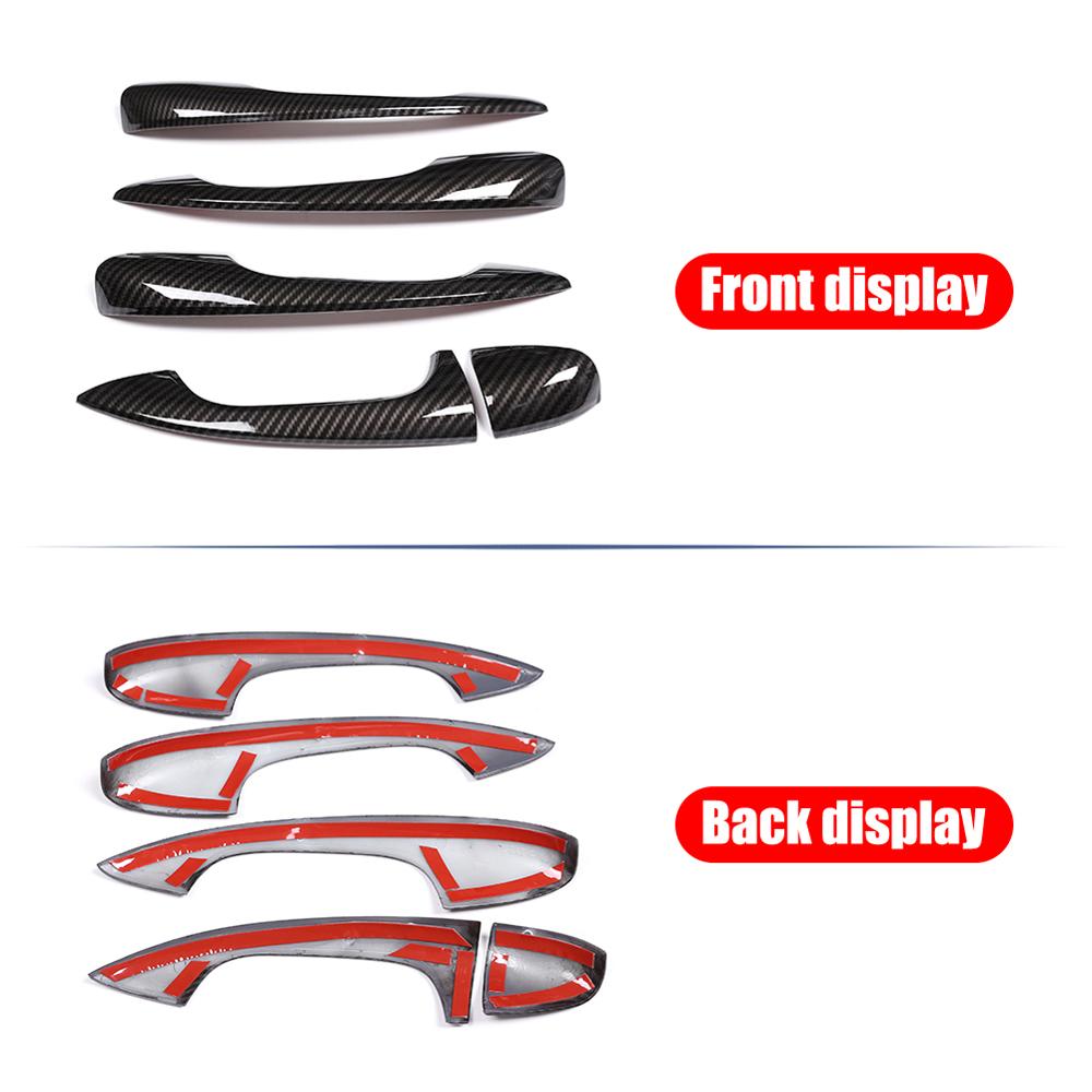 For Mercedes Benz A Class A180 A200 A250 W177 V177 B Class W247 -20 Carbon Fiber ABS Car Door Handle Cover Trim Accessories