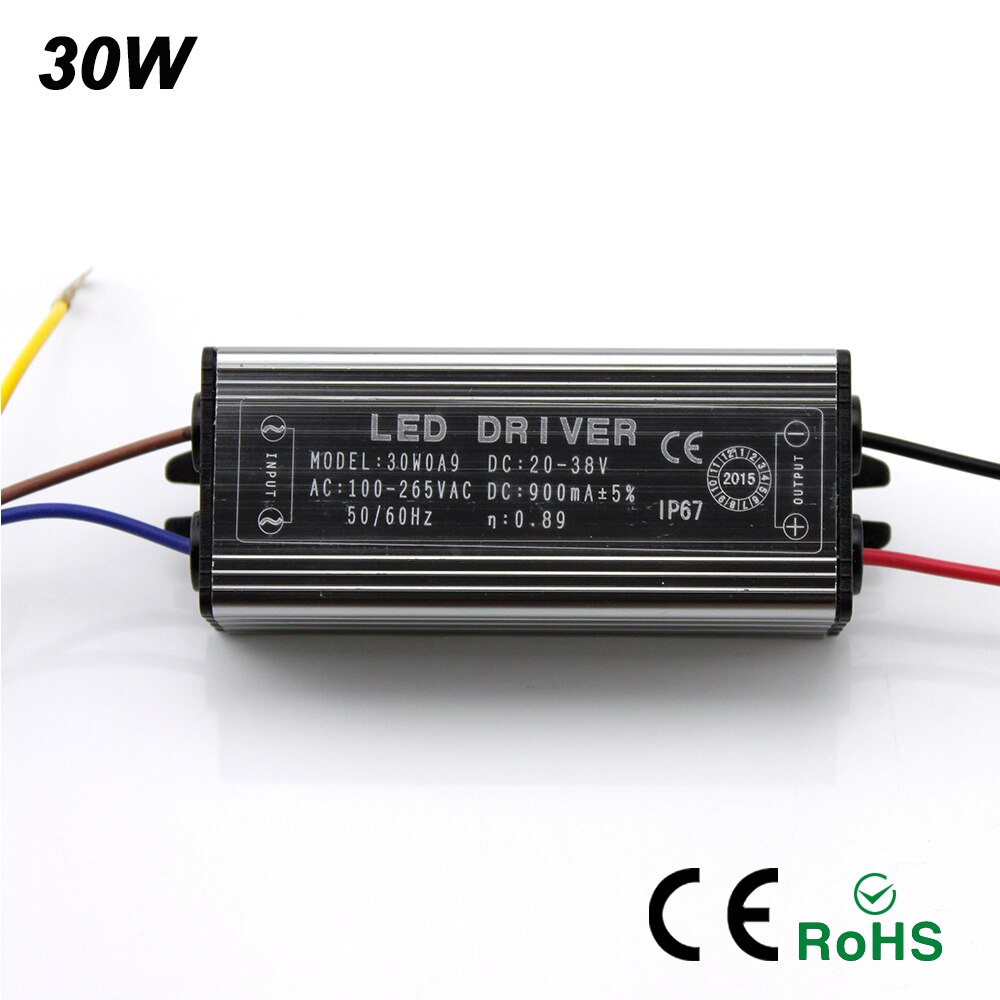 Led Driver 10W 20W 30W 50W Hoge Voeding 1500mA 900mA 600mA 300mA Ac 85-265V Schijnwerper Transformator Waterdicht Adapter